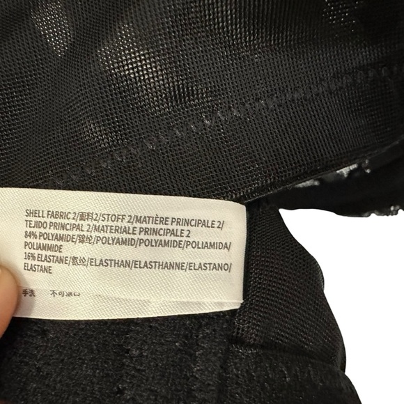 HSIA Womens Pretty In Petals Unlined Strappy Lace Bra Black Size 36 DD Black - Picture 9 of 11